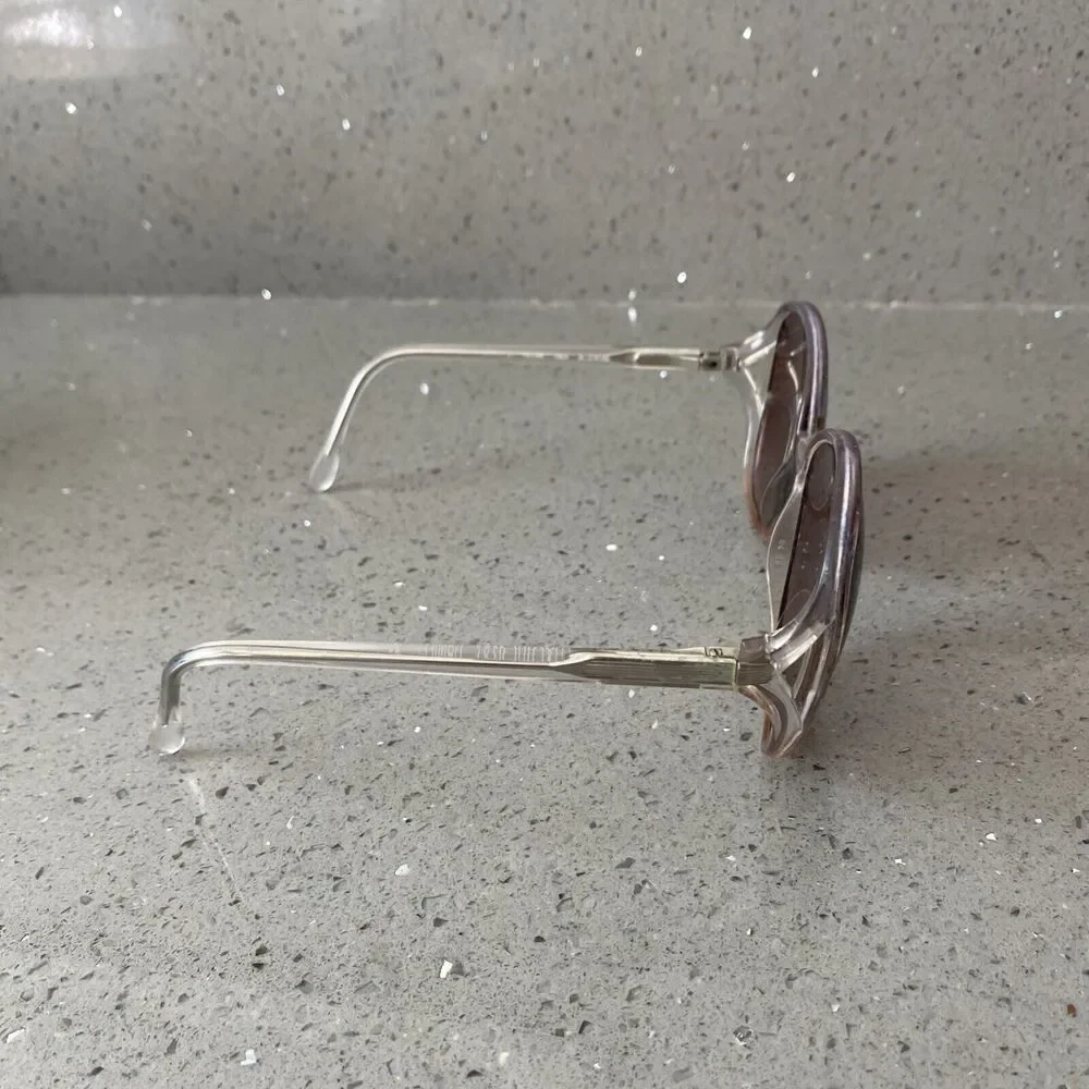 Luxottica Italy Clear Eyeglasses FRAMES ONLY Camille Bluerose 70's 130-54-16